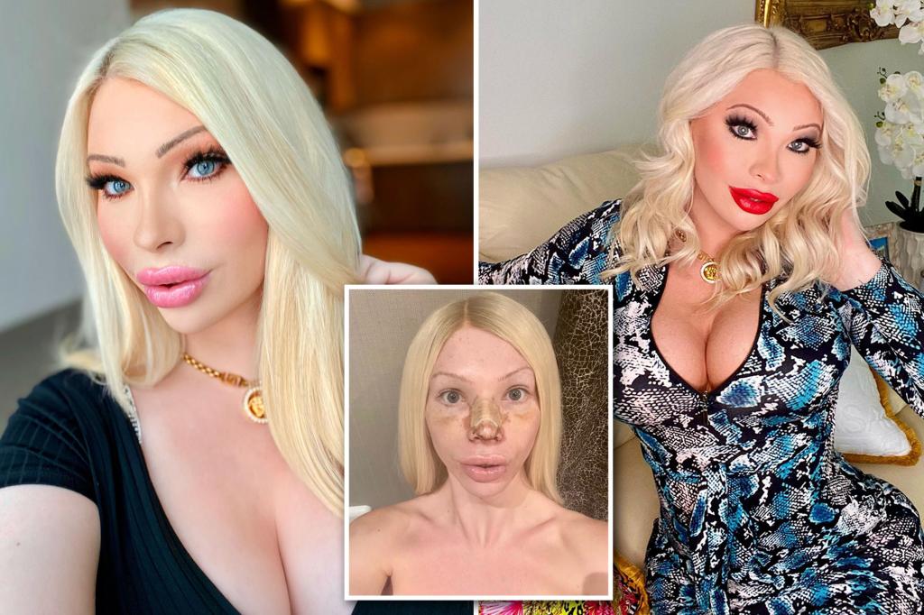 “Serena Smith, 23, spent $50K on surgery to look like Marilyn Monroe https:...