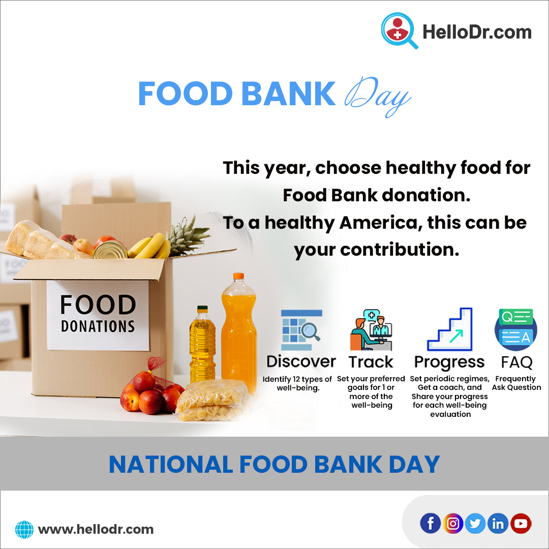 HelloDrCOM's tweet photo. Every year, if you generously contribute food for #FoodBankDay , then this year, focus on healthy food that can boost #immunity in the times of #pandemic. Consult #nutrionists on #HelloDr to figure out healthy food that you can donate.
#theholistichub #nutrition #diet https://t.co/Dhlw2UQYd7
