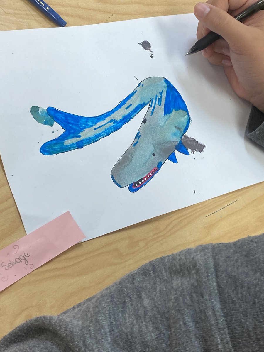 kdubsartclass's tweet photo. Forgot to post this 2nd day of school/art activity...The beautiful mistake! All classes had to turn the mistake ink blots &amp; tears into beautiful art. So many cool pieces! @EFEAteaches @EFWarriors #efpride #art #beautiful #artistic https://t.co/b9bd1v4uQ4