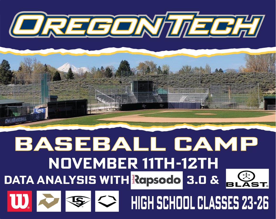 oit_baseball's tweet photo. Loaded with instruction! Goals are to identify future Owls &amp; provide a superior instructional experience. Follow the link for more details and to register. https://t.co/4IbLGWudnr https://t.co/gSy2X5etKP