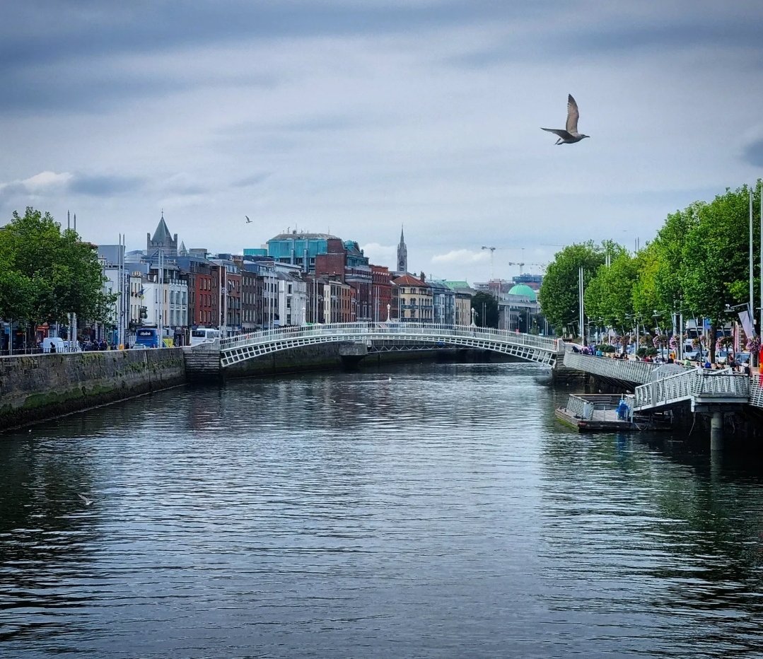 celtus's tweet photo. The long awaited holiday has officially begun.  Pitt stop in the lovely #Dublin, before I carry on travelling tomorrow.  Dublin is very much #HomeFromHome 
#Ireland #LiffeyRiver #BirthdayTrip https://t.co/eXPuLGj03e