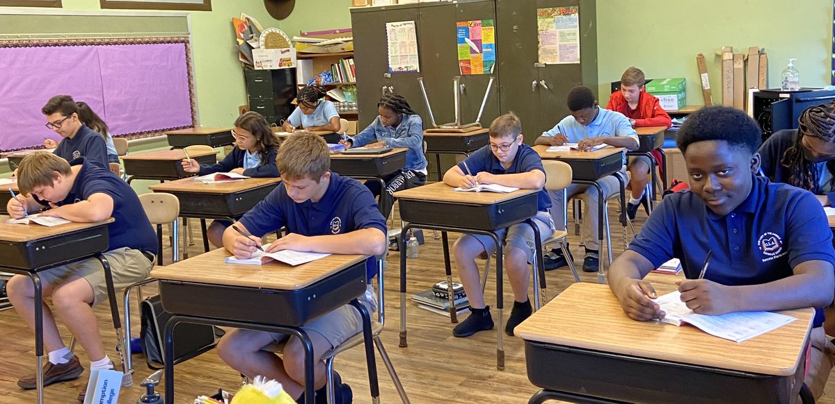 OLAngelsSchool's tweet photo. First week in the books! As we celebrate Labor Day, remember “Nothing will work unless you do”-Maya Angelou. Reminder: Opening School Year Mass; 9 am at the church on Tuesday, Sept 6th.  All are welcome! https://t.co/cYBf6Lud7O