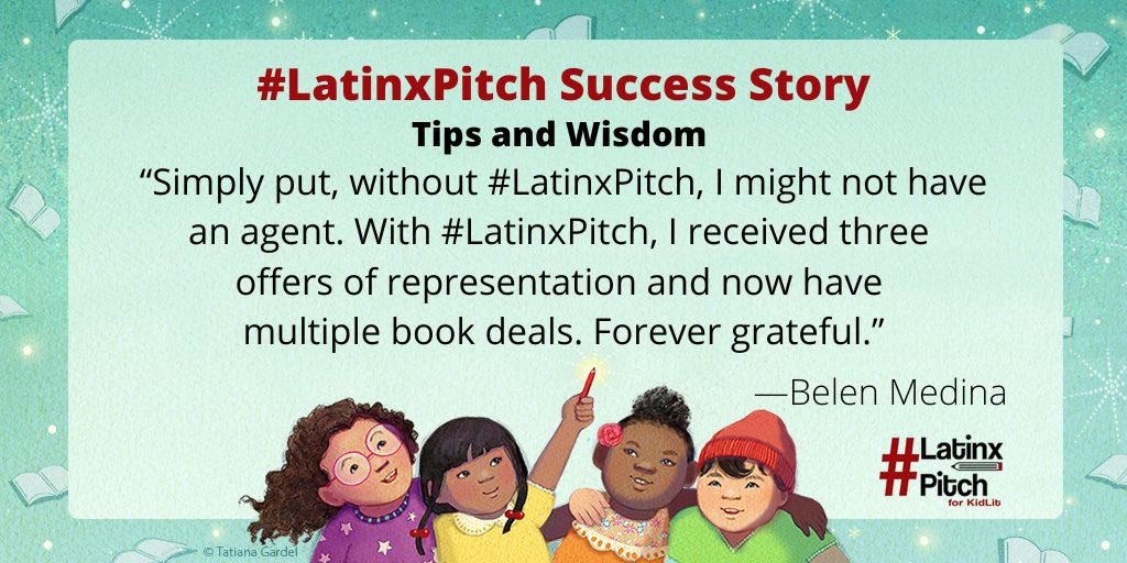 Connecting Latinx talent with #agents & #editors is nuestra razón de ser. @bmedina2012 we're so thrilled to be a small part of your success. Could you be the next #LatinxPitchSuccessStory? Take your shot on 9/15 latinxpitch.com