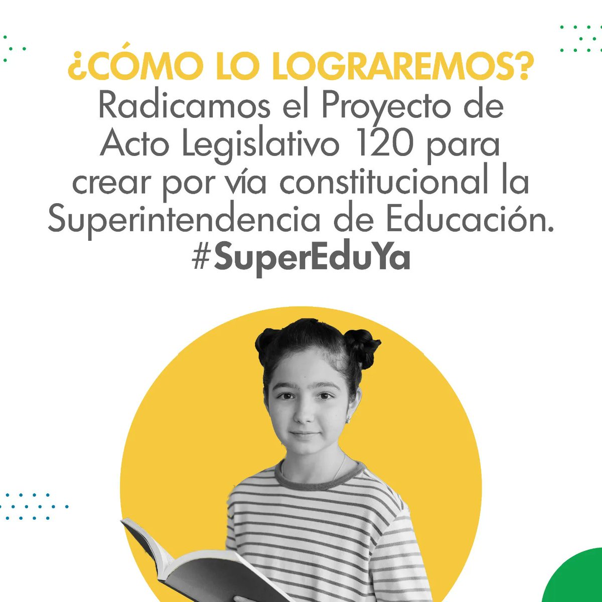JorgeTamayoU's tweet photo. La lucha por la #SuperEdu está cerca de iniciar su trámite en el Congreso de la República. El proyecto de ley ya fue radicado y esperamos contar con los apoyos para mejorar la calidad, cobertura y pertinencia de la educación a través del control y vigilancia.
@partidodelauoficial https://t.co/98M2pNbapX