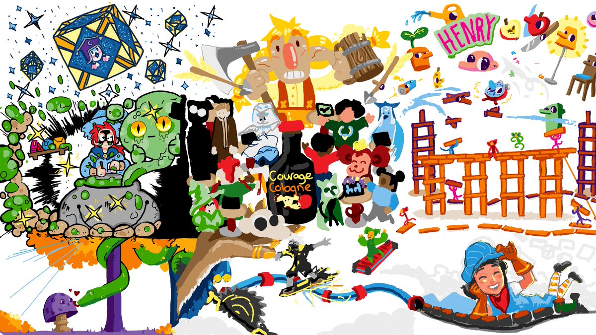 We had a blast playing MiSH MASH with 8 indie studios at Dutch Courage. Time lapse here:
youtu.be/-oVgmvNvY5U
BIG thnx to: <a href="/DeenMenno/">Super Menno Monster</a> <a href="/diditopiagames/">Diditopia Games</a> <a href="/NinokoStudio/">Ninoko | Ultimate Godspeed</a> <a href="/AuroraPunks/">Aurora Punks</a> <a href="/OddikoGames/">Oddiko</a> <a href="/BamerangGame/">Bämeräng 🌵🌸</a> <a href="/storygiantgames/">Story Giant Games</a> <a href="/lual_games/">LUAL Games</a> <a href="/LittleLeoGames/">Little Leo Games</a> 
#IndieGameDev #Gamescom