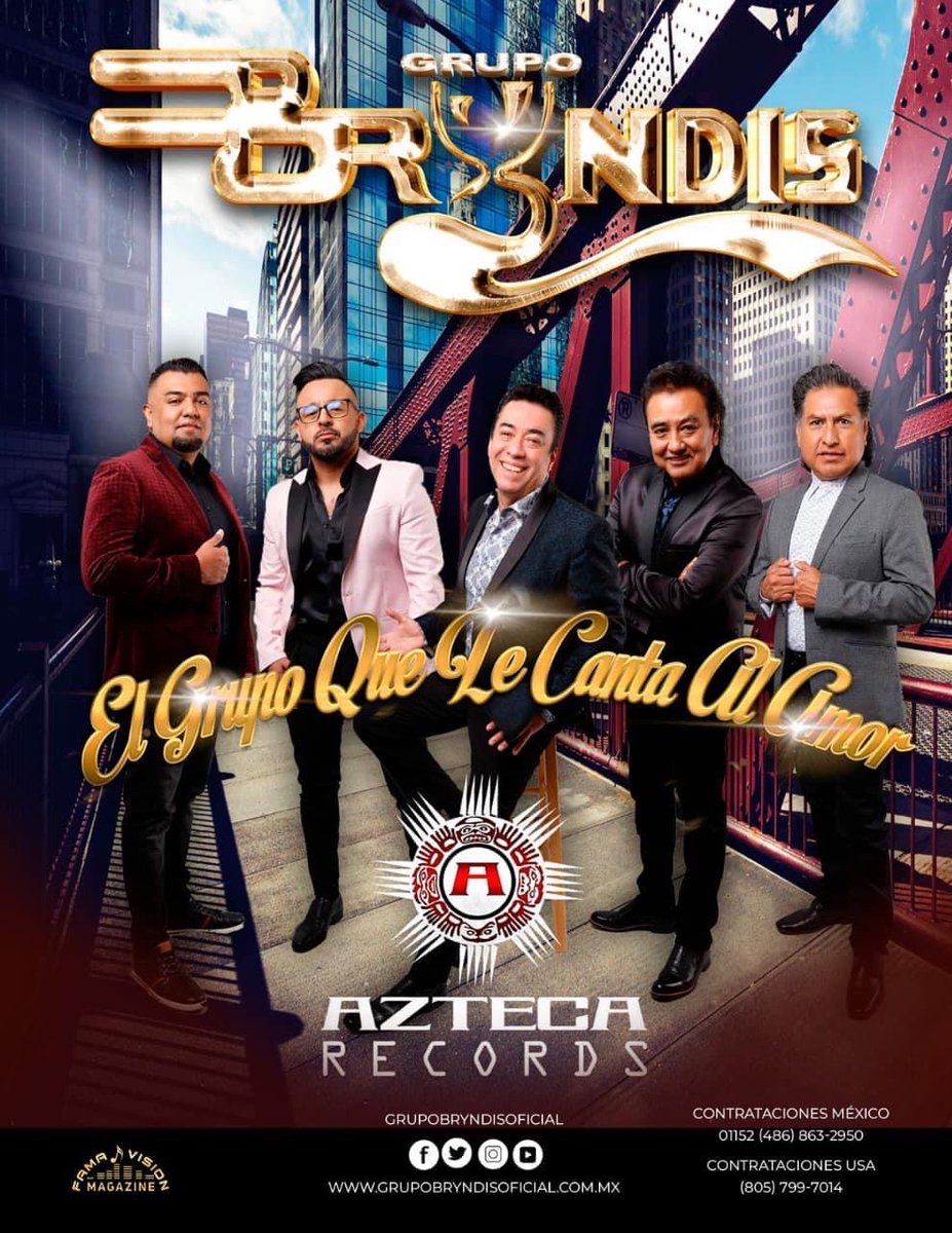 promotores_usa's tweet photo. No se vayan a perder de los temazos que Grupo Bryndis O tiene para ustedes, no olviden seguirlos en sus redes sociales 🤩🎶
👉https://t.co/vtpmFAFcsL

#PROMUSA #promotoresunidosusa #GrupoBryndisO #LosHombresNoDebenLlorar #GrupoBryndis
#AztacaMusic #youtube #musica https://t.co/pNgZ5VuxvZ