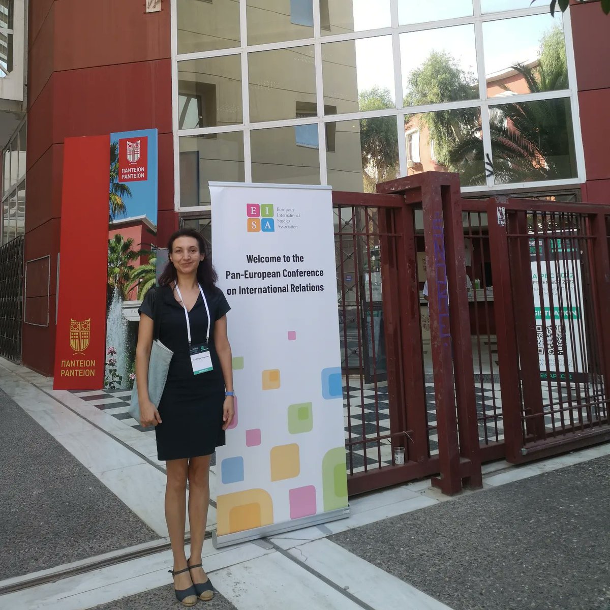 AsliErgulJ's tweet photo. Just presented "Eurosceptical Europeanization: The Dilemma of Turkey's International Relations" at the Pan-European Conference on our panel ✅ #EISA2022 #paneuropeanconference #panteionuniversity https://t.co/kliuRkiH7b