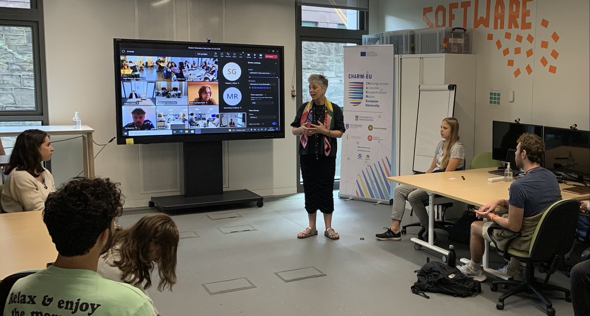 tcddublin's tweet image. A warm #WelcomeToTrinity to our #CHARMEU #masters students who met our VP @tcdglobal @ekstokes during #orientation. We hope you enjoy your @tcddublin student experience!
 #ErasmusPlus #EuropeanUniversities #HigherEd