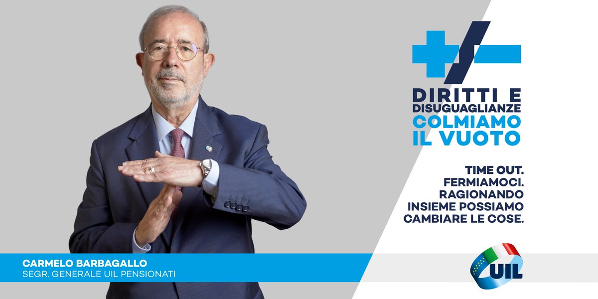 UILofficial's tweet photo. I pensionati non devono essere dimenticati!
Purtroppo, invece, registriamo ogni giorno le sofferenze economiche, sociali e assistenziali dei pensionati.
E, allora, lottiamo insieme per cambiare questo Paese con #piùdirittimenodiseguaglianze.
@Uilpofficial https://t.co/QBG0dJVqCx