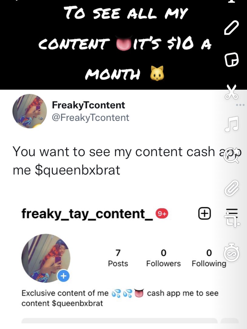 FreakyTcontent's tweet image. To see all my content every month