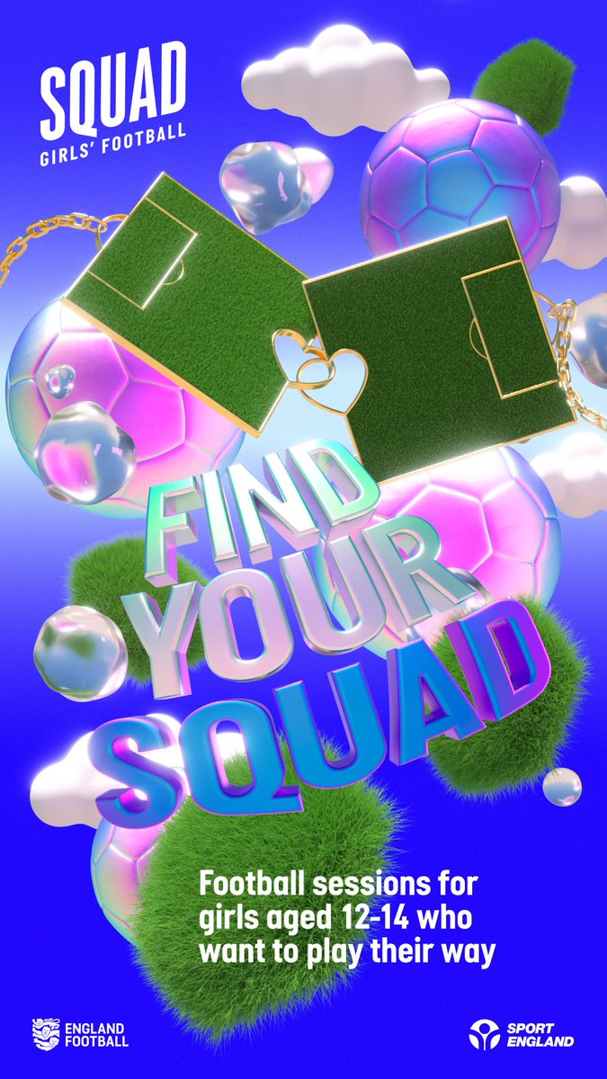 Come for the football, stay for the pals 💖
At Squad, you’ll find friends for life!
#FindYourSquad today:
 englandfootball.com/Women-and-Girl…

#AThrivingLocalGame