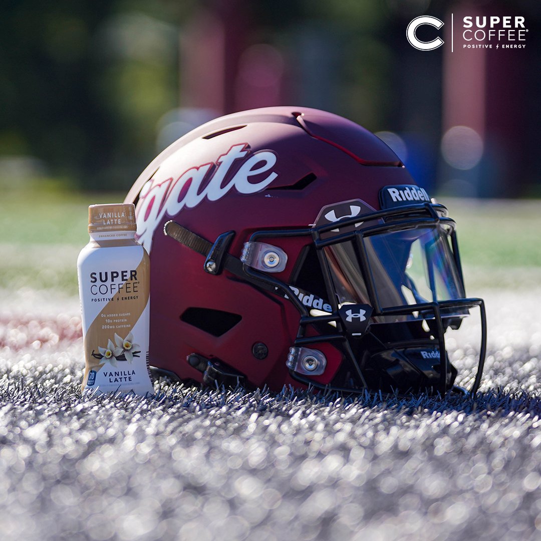 Super Coffee: All Delicious. All Healthy. All Energizing. All 𝗖𝗼𝗹𝗴𝗮𝘁𝗲. Colgate Football is excited to announce our partnership with @DRINKSUPERCO! We are especially proud of what our alum Jimmy DeCicco '15 has done on and off the field. #GoGate | #ThreeForTheGate