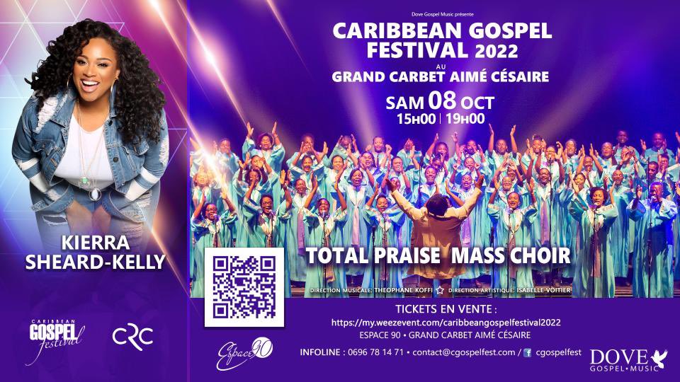 Caribbean Gospel Festival 12ème édition en #Martinique au Grand Carbet Aimé Césaire - 8/10/22 ⏰ 15h et 19h. Billetterie en ligne 🎫 my.weezevent.com/caribbeangospe…