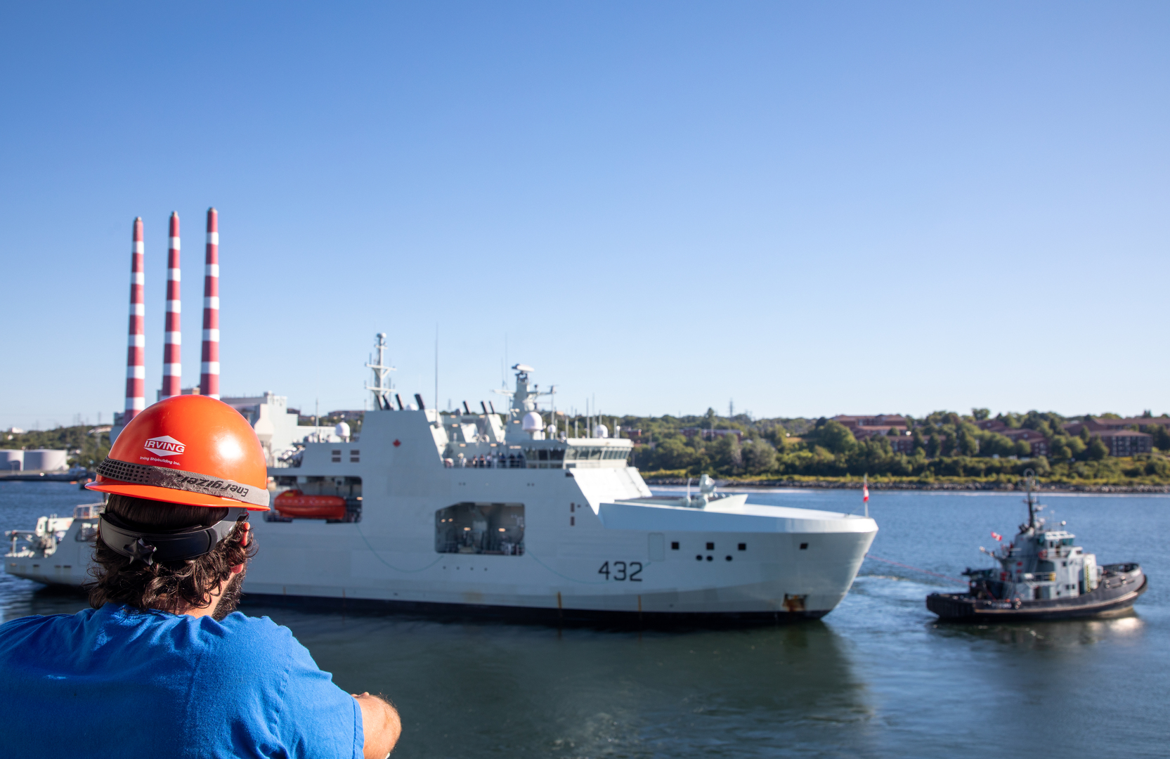 Irving Shipbuilding on Twitter "A proud shipbuilder stands on the deck