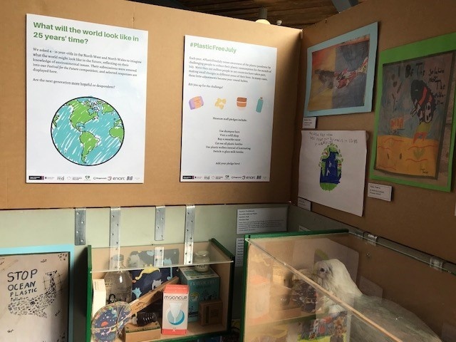 cwacmuseums's tweet photo. Our pop-up exhibition has hit the road again, and this time, it's on its way to @CatalystSDC! Head over to Widnes before the end of September to explore the story of plastics, told through museum collections and Augmented Reality #CheshireMuseums #GreenMuseums @PlasticFreeJuly https://t.co/hFlUIG75U4