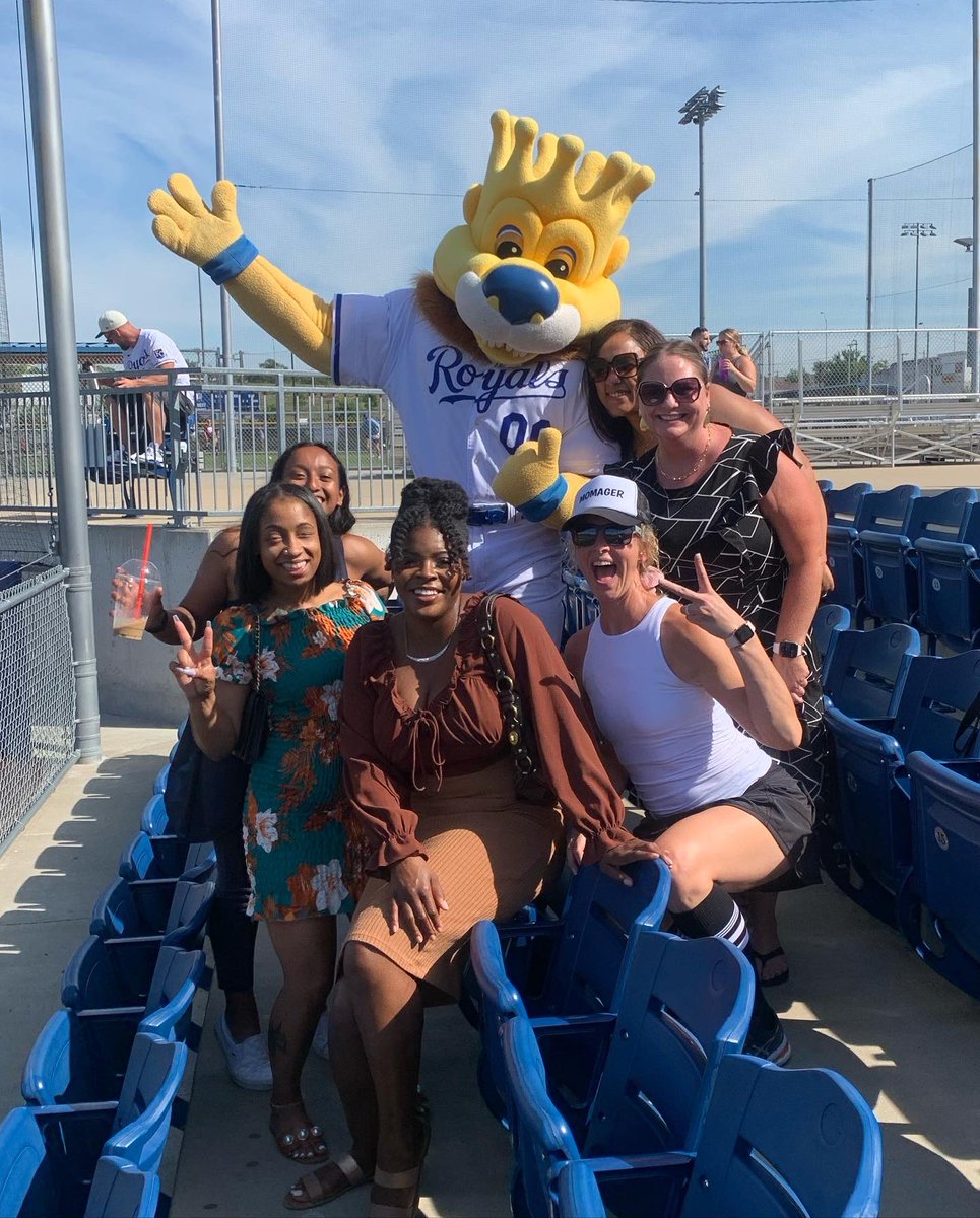 LiteracyKC's tweet photo. Literacy KCβs CEO G$ joins in KCUYA Queens of the Diamond Charity Softball Tournament. We had to go show our support together with Sluggerrr and Alex Gordon! #alexgordon #sluggerrr #kcuya https://t.co/HPm80gGL8f