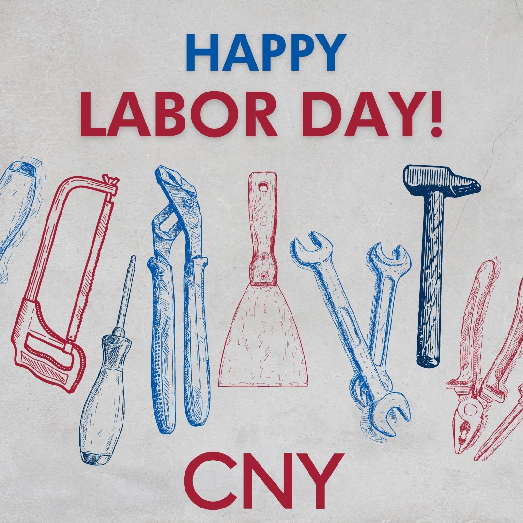 CNYGroup's tweet photo. Take a minute to stop and smell the barbecue! Our team at CNY &amp; SPACES wishes  you all a safe and relaxing #LaborDay weekend! https://t.co/tiWP2Rj0OM