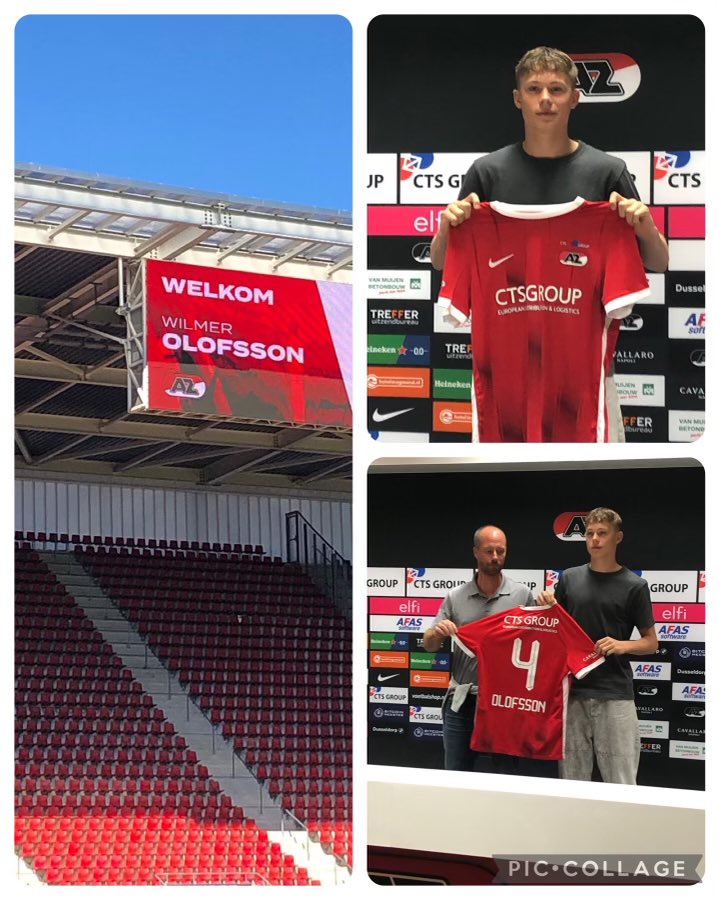 hrjel's tweet photo. Morfar är otroligt stolt över dig Wilmer👍👏Nu får jag ett till lag att följa och ny plats att besöka. Du har verkligen kämpat för det här. Lycka till i AZ Alkmaar💪🏻❤️ https://t.co/KphoLLBhXP