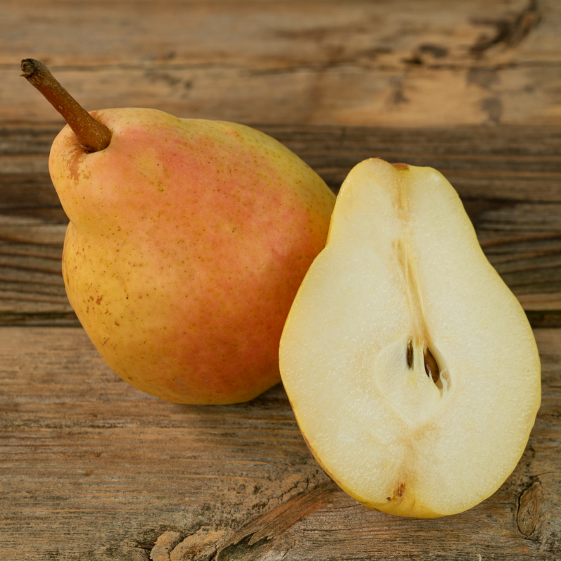 SpecialtyProd's tweet photo. Bartlett pears are sweet and crisp when green and develop rich, buttery, and honeyed flavors when left to ripen to yellow.