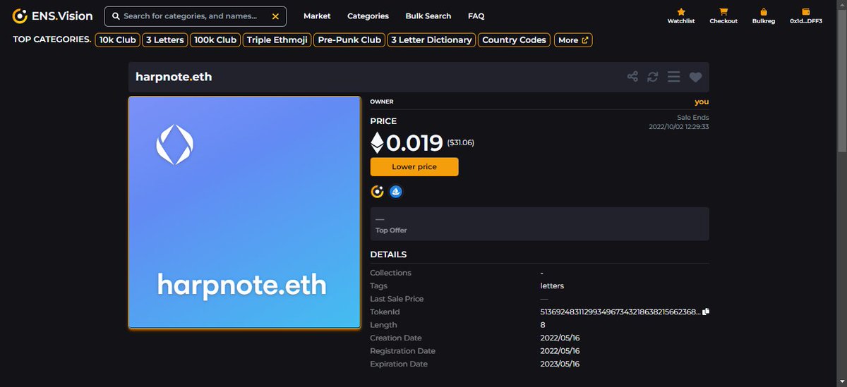 CryptoviralEth's tweet photo. Best domain you will see this Friday!!!buy from the link below 👇🏻👇🏻👇🏻
https://t.co/J87eHQ8p2h   #ETH   #Ethereum   #EthereumNFTs  #opensea #OpenSeaNFT  #ensdomains  #Domains   #OpenSeaCommunity   #NFTs  #NFT  #looksrare  #DOA   #NFTGiveaways  #NFTsales #domainsforsale  #ENSvision https://t.co/kgZNBtv0Dt
