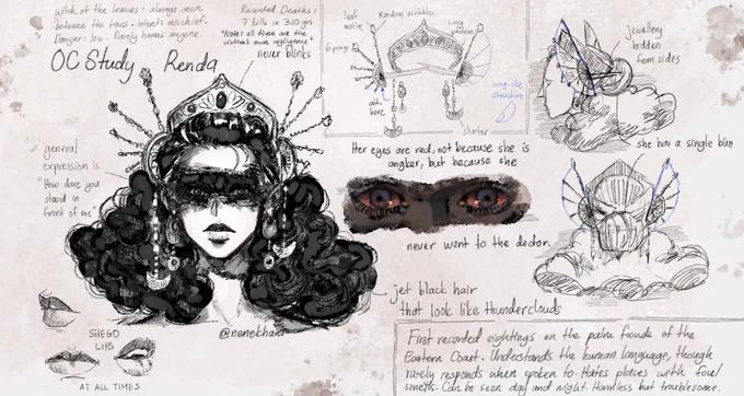 More Witches of the Archipelago shenanigans
She won't admit it but she really needs an eyedrop. All that wind and spinning around made her eyes dry and irritated 🥺
Now, how do I make sense of her clothes hmmm😭✨
#OC #witches 