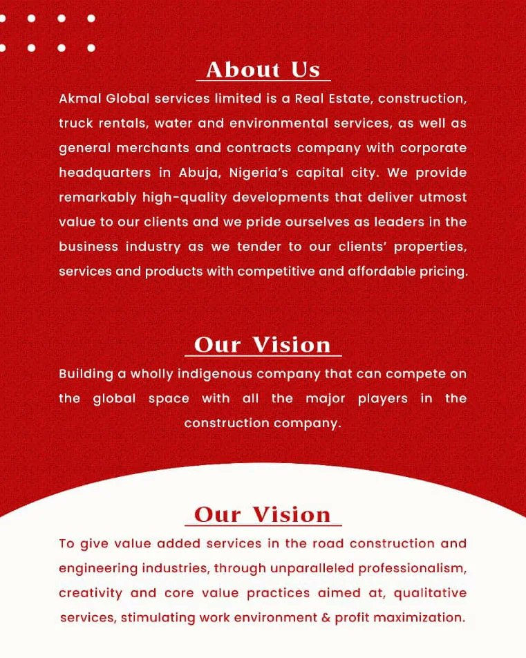 Akmalgloballtd's tweet photo. W▫️E▫️L▫️C▫️O▫️M▫️E
TO AKMAL GLOBAL SERVICES LIMITED!!
#gistlover #icardi #PhyNation |Dear beauty|Amoda ogunlere https://t.co/sVHdpObPmz