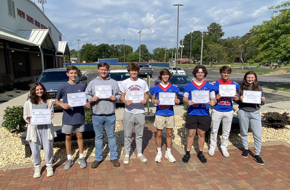 NHHS ACT Benchmark Beaters. Congratulations to these students who earned benchmarking scores on all 4 ACT subject tests! <a href="/NHHS_Indians/">New Hope High School</a> @coyhg <a href="/fryans3/">Franetta Hill Ryans, Ed. S, CLAS CIL</a> <a href="/CarlaJBates1/">Carla J Bates</a> #ThePowerOfUs #PowerUpMCSS