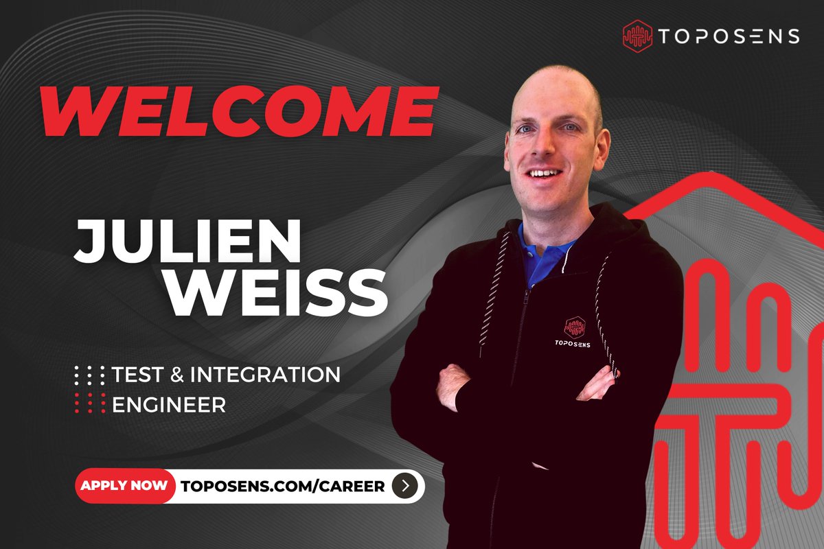 Meet Julien Weiss,  our new Test &amp; Integration Engineer in charge of testing &amp; test automation of our 3D ultrasonic collision avoidance sensor system. 🤗
#toposens #recruiting #robotics #automation #sensor #newcolleague #hiring #career #engineer #testing