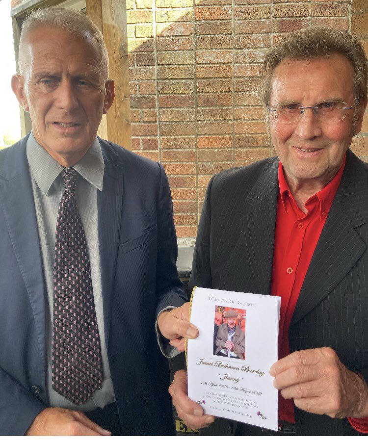 GordonMarsden's tweet photo. Good to be w Dave Woods &amp; other members ⁦@BlackpoolSthLab⁩ w chair ⁦@kop2001⁩ at funeral today of Jimmy Barclay at 96 one of our  oldest party members .Warm,generous man -over 3 decades I ve  benefited from his friendship/advice.Huge turnout of family  &amp; friends -RIP https://t.co/YZBFxNXfNY