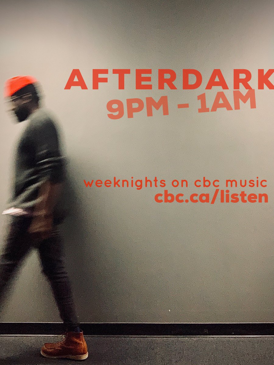 CBCAfterdark's tweet photo. Afterdark turns 5 this weekend!

the very first program aired 
Sept 4, 2017

on Monday I’ll celebrate by reading treasured letters &amp; emails received over the years

shoutout to the incredible artists that keep this program interesting &amp; intriguing night in / night out 

-Odario https://t.co/kS2l3XIttz