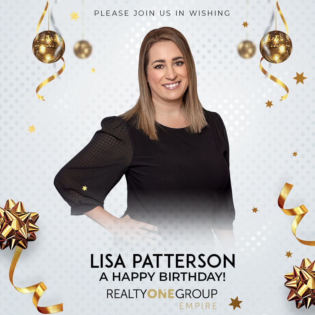 rogempire's tweet photo. HAPPY BIRTHDAY 🎉
Wishing Lisa Patterson a HAPPY BIRTHDAY from everyONE at Realty ONE Group Empire!

Realty ONE Group Empire
A California Real Estate Brokerage
DRE# 01963125

#realtyonegroupempire #realtyonegroup #coolture #happybirthday #celebrations #empirebuilders https://t.co/xCeM2cWbHm