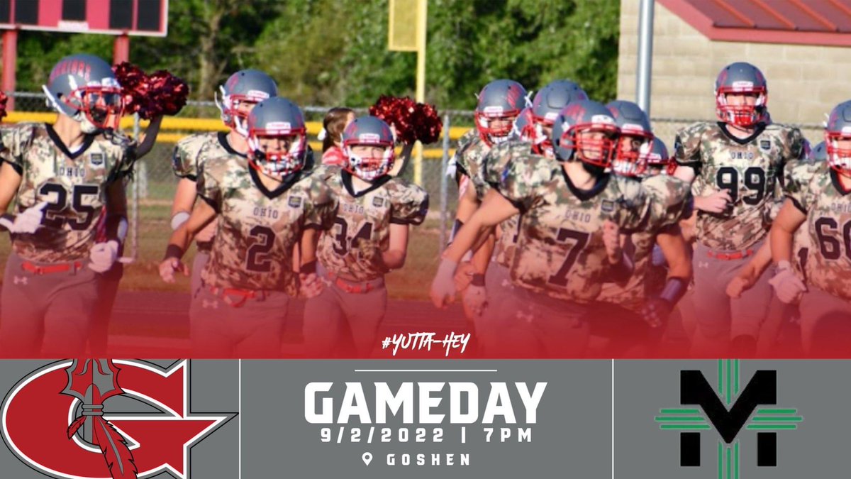 Goshen_Athletic's tweet photo. Let's pack the stands for tonight's football showdown with McNick! Gates open at 5:30p, Kickoff at 7:00p. Tickets available Online Only at https://t.co/jIKDb24ax5
GO WARRIORS!
@GoshenWarriors @GoshenLocal @ClerSunSports @AthleticGoshen @McNickBroadcast @McNicholasHS https://t.co/8FIeRMbNSz