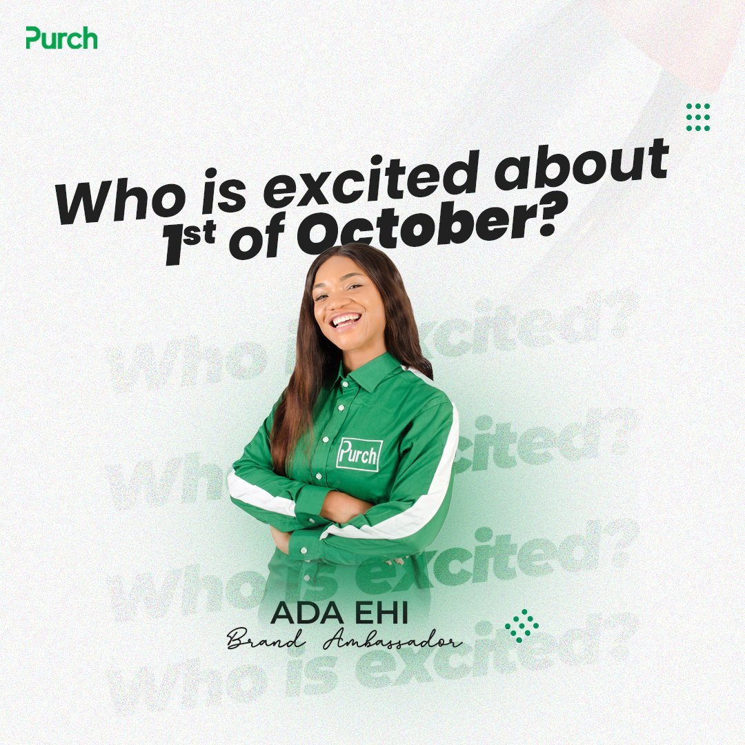 Purchgadget's tweet photo. We are excited about 1st of October. 

Hope you are? 😁

-
-
#purchgadget #happynewmonth #inspiredaily #contentcreator #madeinnigeria #hustlersquare #naijastartups #purchgadgets #gadgetstore #powerbank #visualcontent #lagos #abuja #ikeja  #naijabrandchick https://t.co/a5sUojp8UG