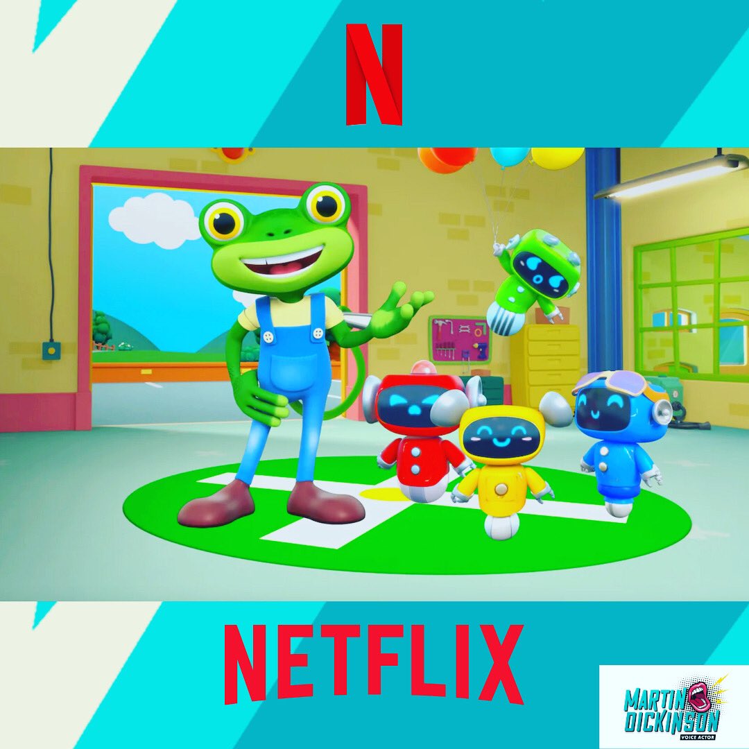 So proud that after the news that @geckosgarageofficial will be @bbc this mont. This morning we launched @netflixuk. It’s so exciting to be able to Voice Gecko and Wilbur T. Weasel for millions of fans all over the world. #voiceover #animation #actor #netflix #bbc #cocomelonlive