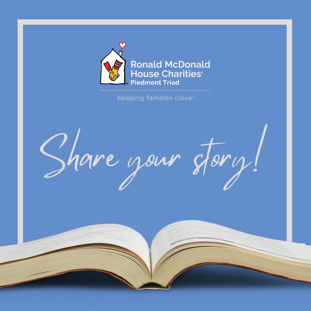 We want to hear from you! Help bring awareness to our mission by sharing your RMHCPT story. Visit rmhcpt.org/family-stories to let us know how our services impacted your family, and we may spotlight you on social or our newsletter! ❤