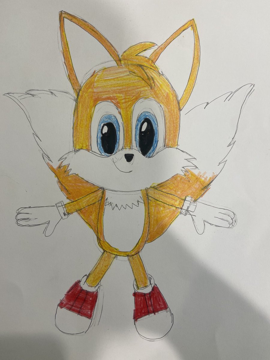 I’ve drew Tails the Fox from Sonic the Hedgehog Movie 2. #SonicMovie2 https://t.co/zzDri6cBQD