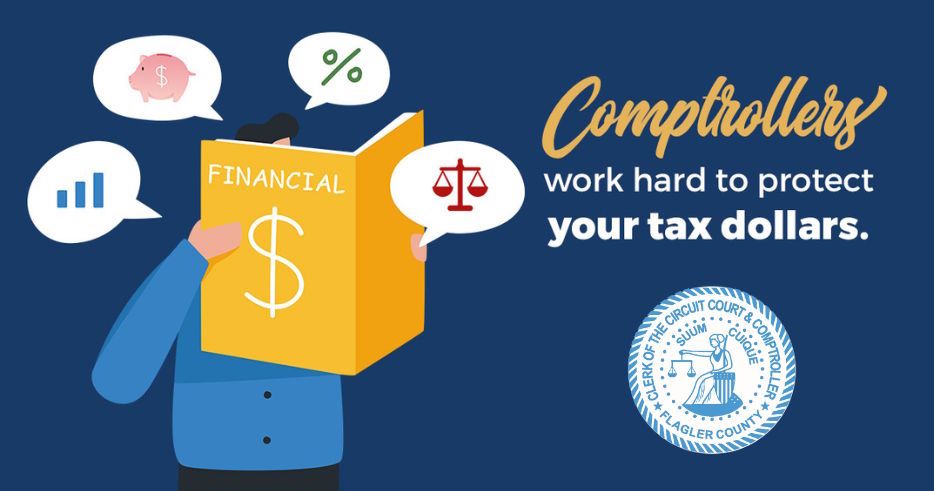 FlaglerClerk's tweet photo. As the County Comptroller, the Flagler Clerk's Office protects public funds by overseeing county investments, auditing county expenses, and making sure your tax dollars are being spent in accordance with the law.
-
-
#workingforyou #flaglerclker #flaglercountyfl #comptroller https://t.co/9iEXO3jYQM