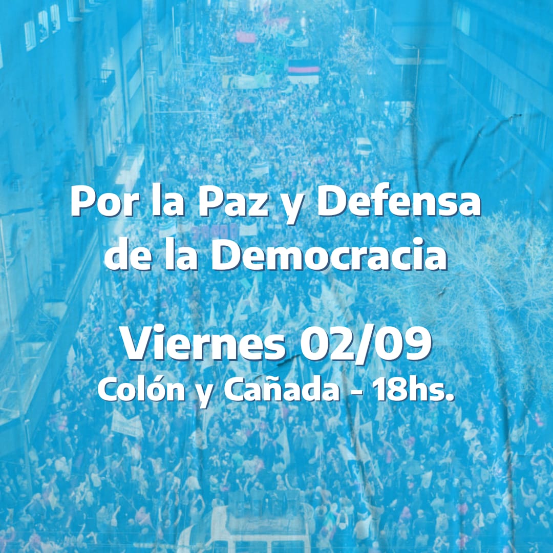 PI_cba's tweet photo. Llamamos a la ciudadanía y todas las militancias del movimiento nacional y popular y fuerzas políticas democráticas a repudiar este intento de magnicidio hoy 2 de septiembre a las 18 hs. desde Cólon y Cañada hacia Plaza Tosco. El estado de alerta y movilización es la tarea. https://t.co/bxlOiLDGvj