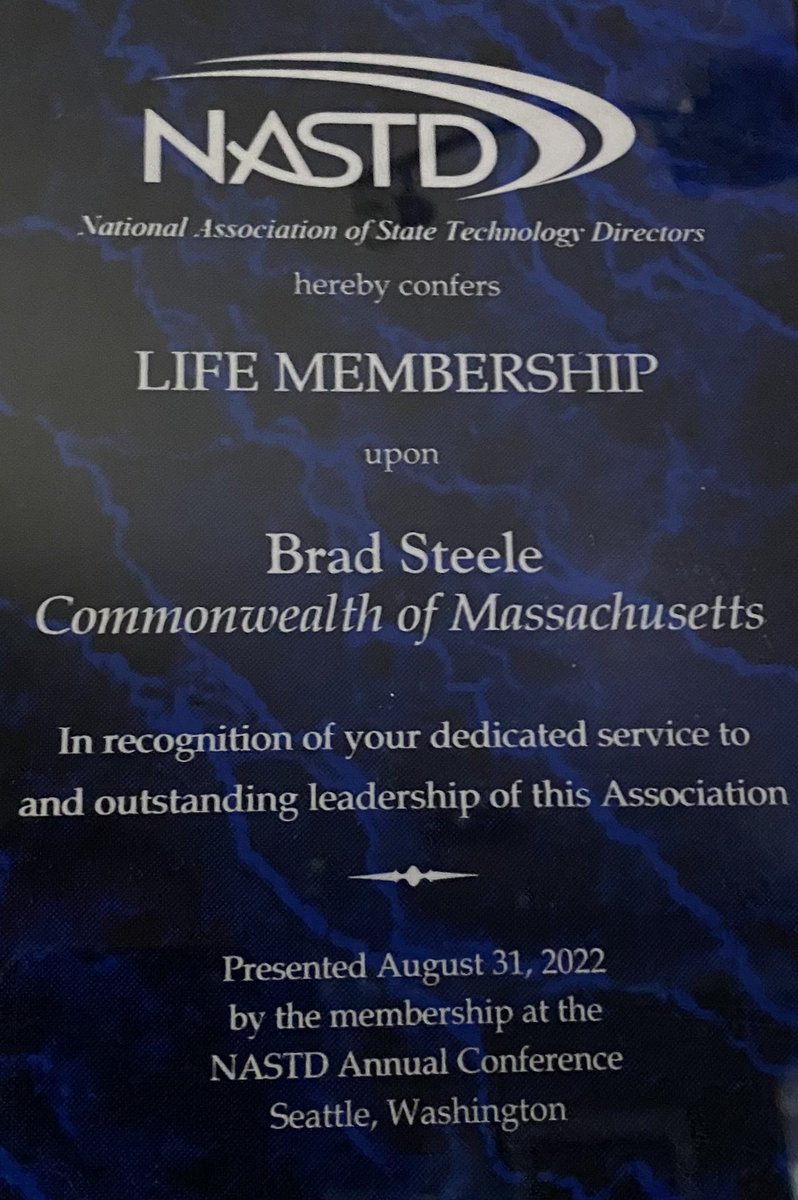 USA_Brad's tweet image. Honored is an understatement.  No words express how grateful I am to receive a life membership from #NASTD In Seattle this week. Perfect end to a great #NASTDAnnual!