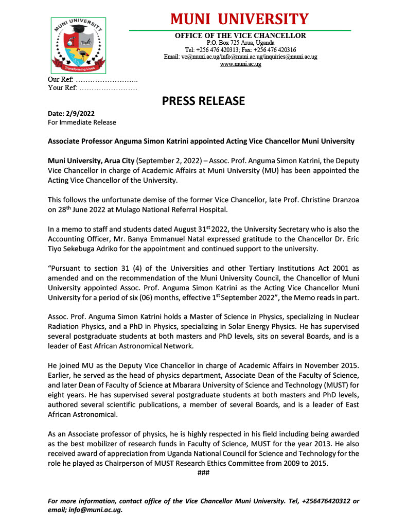 Muni University tweet media