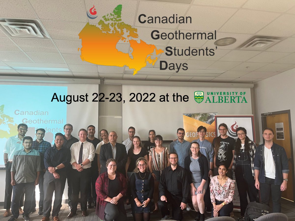 GeoStudentsDays's tweet photo. Our sincere thanks to everyone who made this event a success! We heard about #geothermal from 20 student presenters, 2 keynote presenters, and 3 industry panelists. The intelligence, ingenuity, and passion evident in this group were wonderful to see. Keep up the great work! https://t.co/SsrT7IUIxg