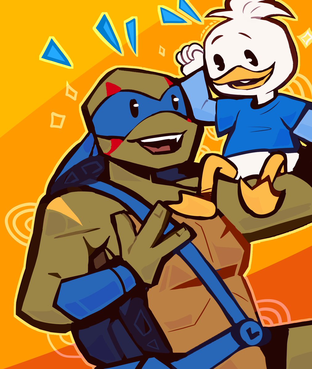 「blue boys :D #ducktales #rottmnt 」|zaeed 🇦🇷のイラスト
