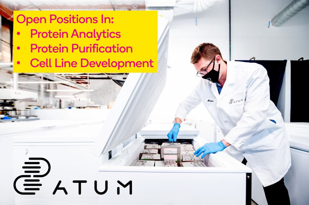 ATUM_bio's tweet photo. Up up and away! Come join us as we grow and expand our crew. @ATUM_bio is a great place to work with nice people, cool science, amazing benefits and everything powered by solar panels #proteinanalytics, #proteinpurification, #celllinedevelopment https://t.co/uDVRhwtMGP https://t.co/MVzt43yBOG
