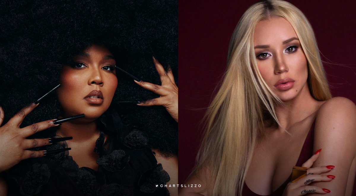 chartslizzo's tweet photo. .@Lizzo has now surpassed @IGGYAZALEA and is now the 5th most streamed female rapper of all time on Spotify. https://t.co/R0bWitj35p
