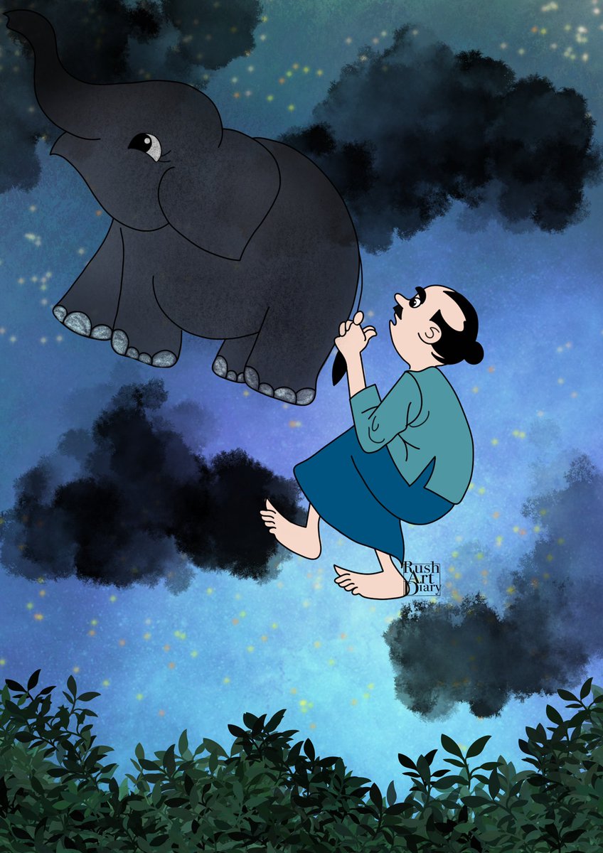 Rush_art_diary's tweet photo. Sri Lankan folktales illustrations 

ගමරාල දිව්‍යලෝකෙ ගියා වගේ 
As if Gamarala had gone to heaven

#rushartdiaty
#srilankanfolktales #illustrations #folktalesart #artist #procreate  #arts #doodler #todayspost #instapost #instagood #illoustrator #instaart #digitalilloustrations https://t.co/JofRzGIINn