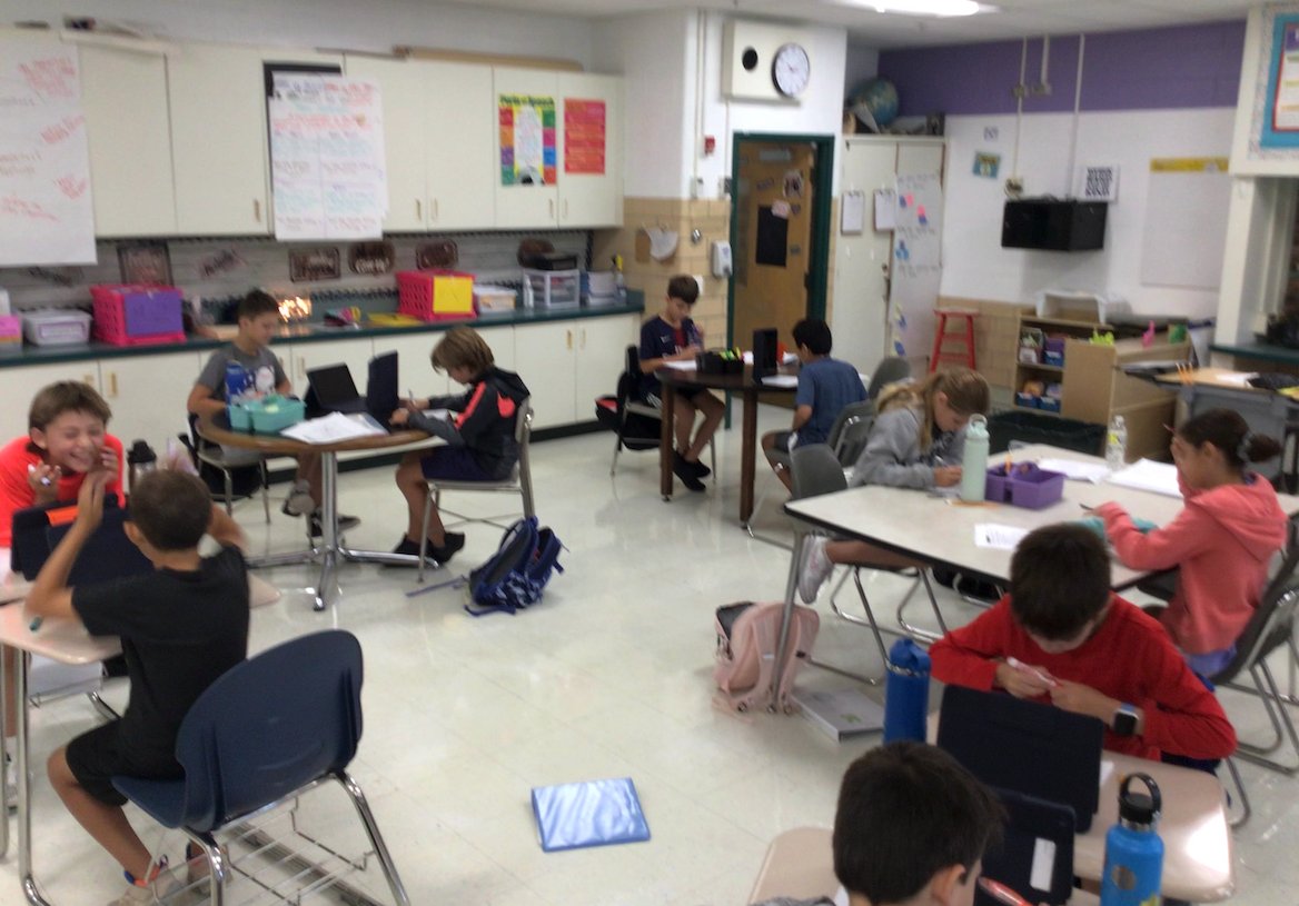 MrsBocian's tweet photo. This week students took turns quizzing each other using the showdown strategy. They also reviewed latitude and longitude by playing Coordinates Battleship. https://t.co/3UX4fu7SkH