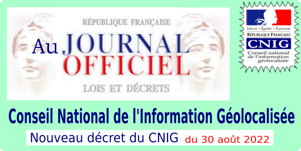 CNIG_France's tweet image. #CNIG Le décret 2022-1204 du 30 août 2022 rebaptise le @CNIG_France en Conseil national de l’information géolocalisée en renforçant son rôle et élargissant son champ d’action.
Lire le communiqué de presse : cnig.gouv.fr/wp-content/upl…
