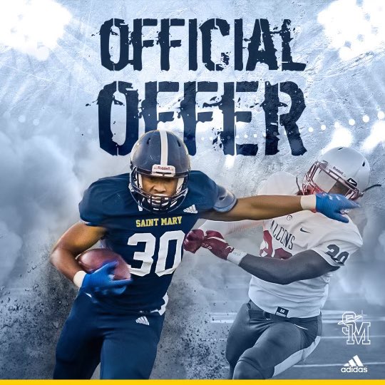 RusherPepper's tweet image. Thank you @CoachCoronel for an offer to go play football and even more important our discussions about Academics and Saint Mary’s business program. @Spire_Football @USM_Athletics