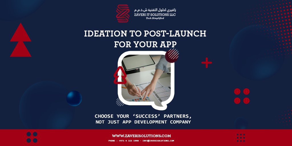 zaverisolutions's tweet photo. Our concept of innovation has been further extended by mobile app developers. We have respective team starting from business analysts where they check whether the  idea given by the client has any feasibility corners.

#appdevelopment #appdesign  #mobileapp #webdesign #mobileapps https://t.co/RcHxPYKZH1