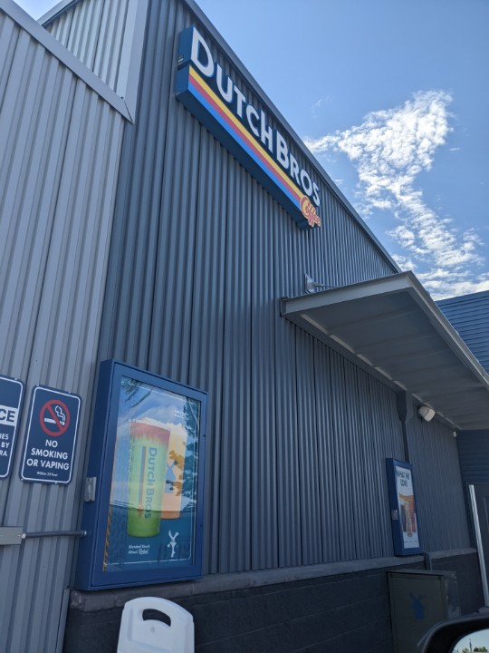 LauraLeavy's tweet photo. Excited for the grand opening of the @dutchbros in Arvada CO! Perfectly made Golden Eagle blended!! https://t.co/sE3IuJ7LXy